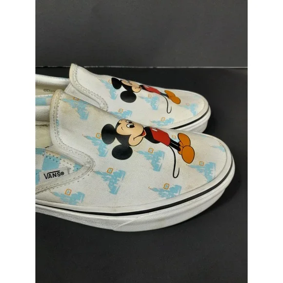 Disney World X Vans 50th Anniversary Slip On Mickey Mouse Men 7 Wmn 8.5 - Picture 12 of 15